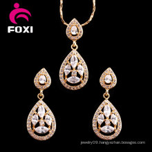 Charming Hot Selling Gemstone Pear Shape Jewelry Set for Women